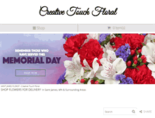 Tablet Screenshot of creativetouchfloralgreenhouse.com